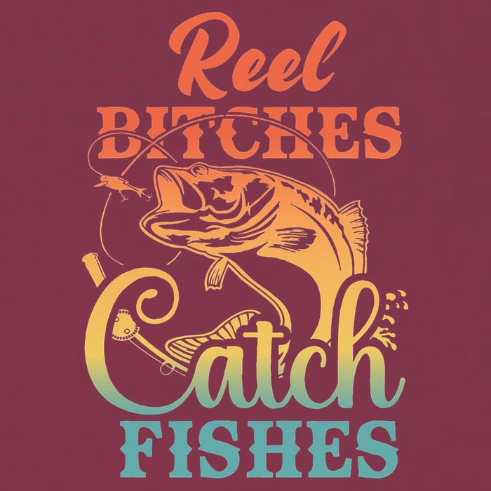 Reel Bitches Catch Fishes Funny Retro Fishing 16oz Travel Tumbler