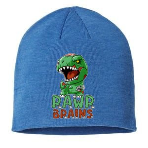 Rawr Brains Cute Zombie Dinosaur Halloween Costume Gift Meaningful Gift Sustainable Beanie