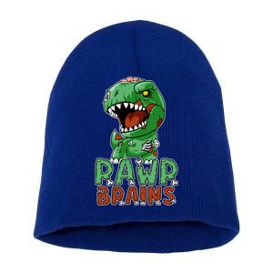 Rawr Brains Cute Zombie Dinosaur Halloween Costume Gift Meaningful Gift Short Acrylic Beanie