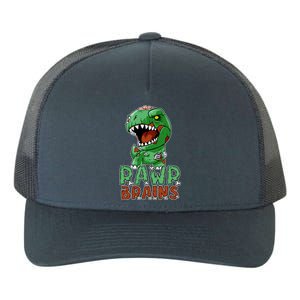 Rawr Brains Cute Zombie Dinosaur Halloween Costume Gift Meaningful Gift Yupoong Adult 5-Panel Trucker Hat