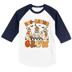 Retro Boohavior Crew Behavior Analyst Halloween Aba Rbt Baseball Sleeve Shirt