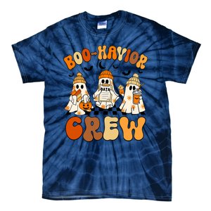 Retro Boohavior Crew Behavior Analyst Halloween Aba Rbt Tie-Dye T-Shirt