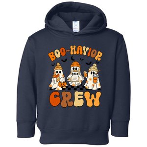 Retro Boohavior Crew Behavior Analyst Halloween Aba Rbt Toddler Hoodie