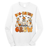 Retro Boohavior Crew Behavior Analyst Halloween Aba Rbt Long Sleeve Shirt