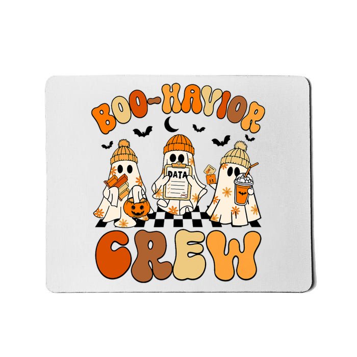 Retro Boohavior Crew Behavior Analyst Halloween Aba Rbt Mousepad