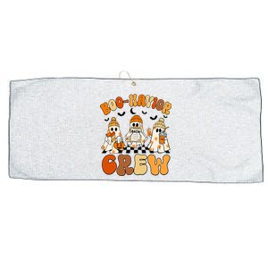 Retro Boohavior Crew Behavior Analyst Halloween Aba Rbt Large Microfiber Waffle Golf Towel