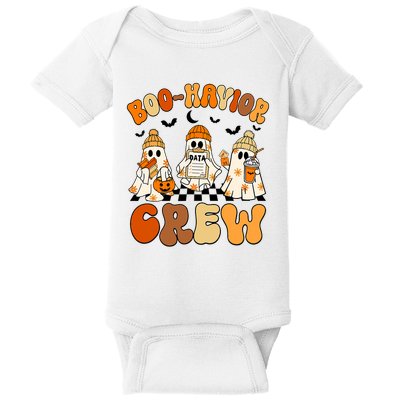 Retro Boohavior Crew Behavior Analyst Halloween Aba Rbt Baby Bodysuit