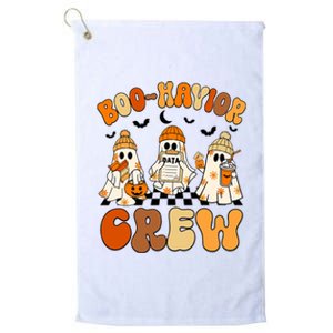 Retro Boohavior Crew Behavior Analyst Halloween Aba Rbt Platinum Collection Golf Towel