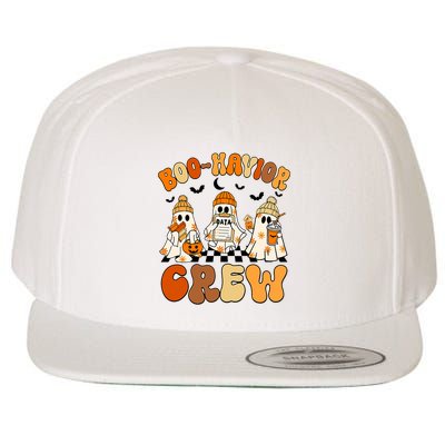 Retro Boohavior Crew Behavior Analyst Halloween Aba Rbt Wool Snapback Cap
