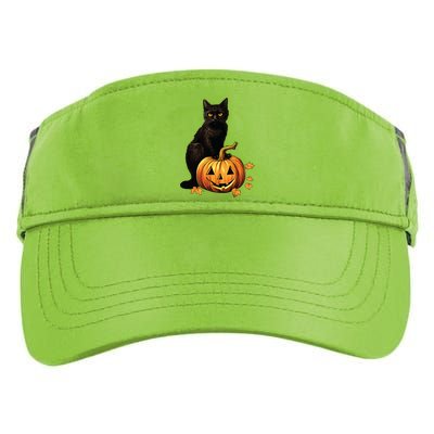 Retro Black Cat Halloween Pumpkin Costume Adult Drive Performance Visor