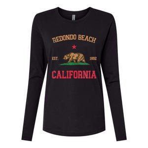 Redondo Beach California Womens Cotton Relaxed Long Sleeve T-Shirt