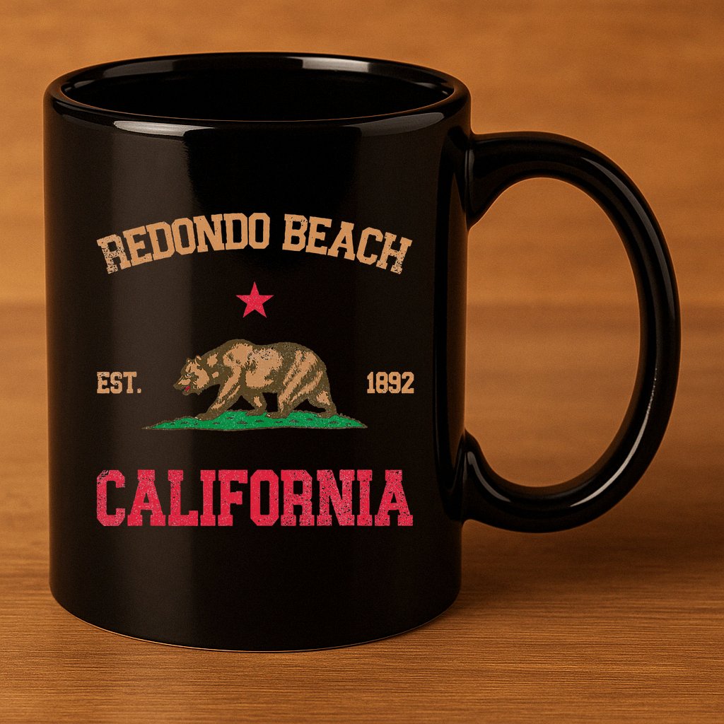 Redondo Beach California 11oz C Handle Ceramic Mug