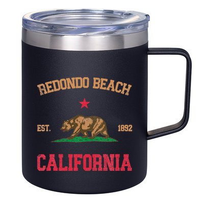 Redondo Beach California 12oz Stainless Steel Coffee Mug