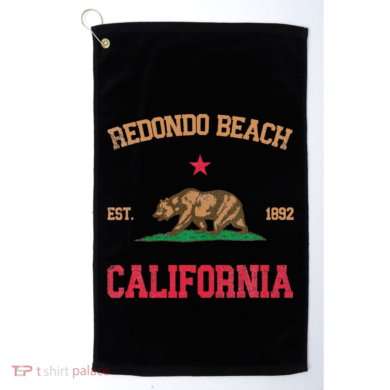 Redondo Beach California Golf Towel