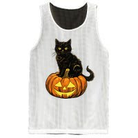 Retro Black Cat Halloween Pumpkin Costume Mesh Reversible Basketball Jersey Tank