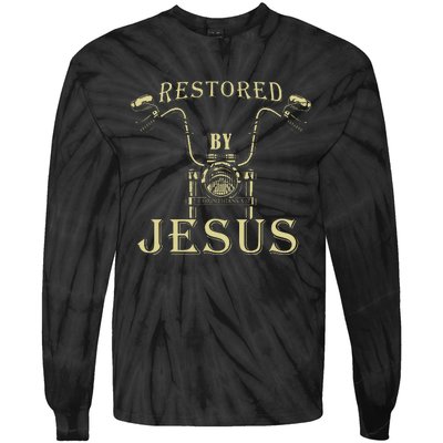 Restored By Christ – Christian Motorcycle Gospel Faith Tie-Dye Long Sleeve Shirt