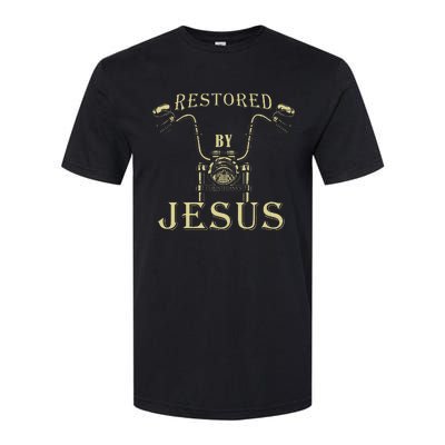 Restored By Christ – Christian Motorcycle Gospel Faith Softstyle CVC T-Shirt