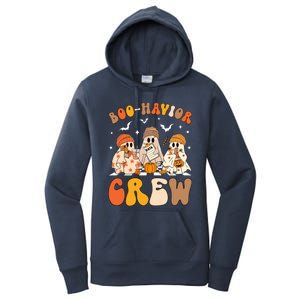 Retro Boohavior Crew Behavior Analyst Halloween Aba Rbt Gift Women's Pullover Hoodie