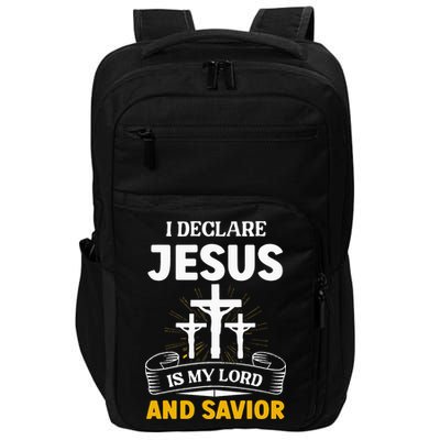 Religious Bible Church Jesus Is My Lord And Savior Impact Tech Backpack