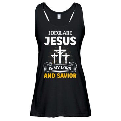 Religious Bible Church Jesus Is My Lord And Savior Ladies Essential Flowy Tank