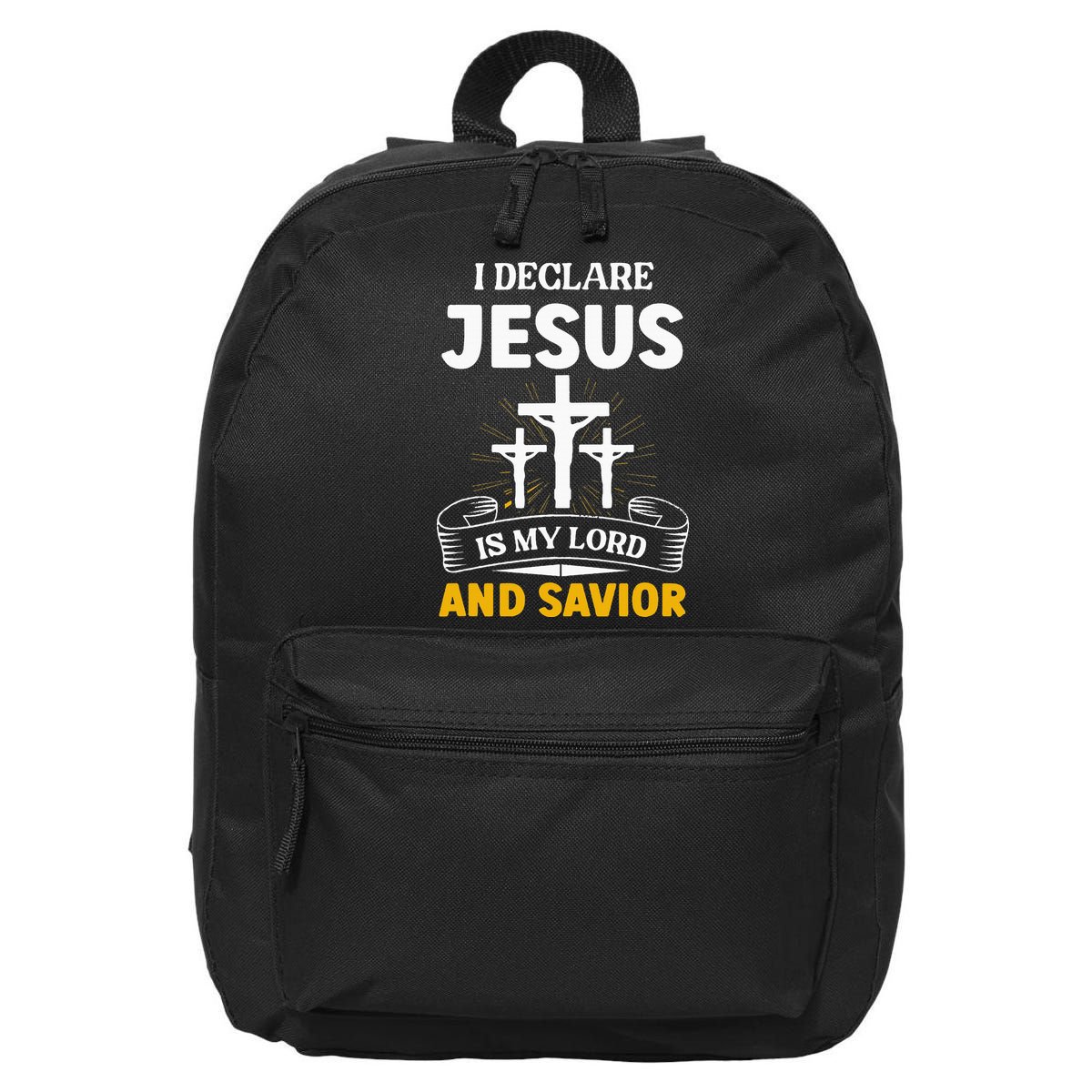 Religious Bible Church Jesus Is My Lord And Savior 16 in Basic Backpack