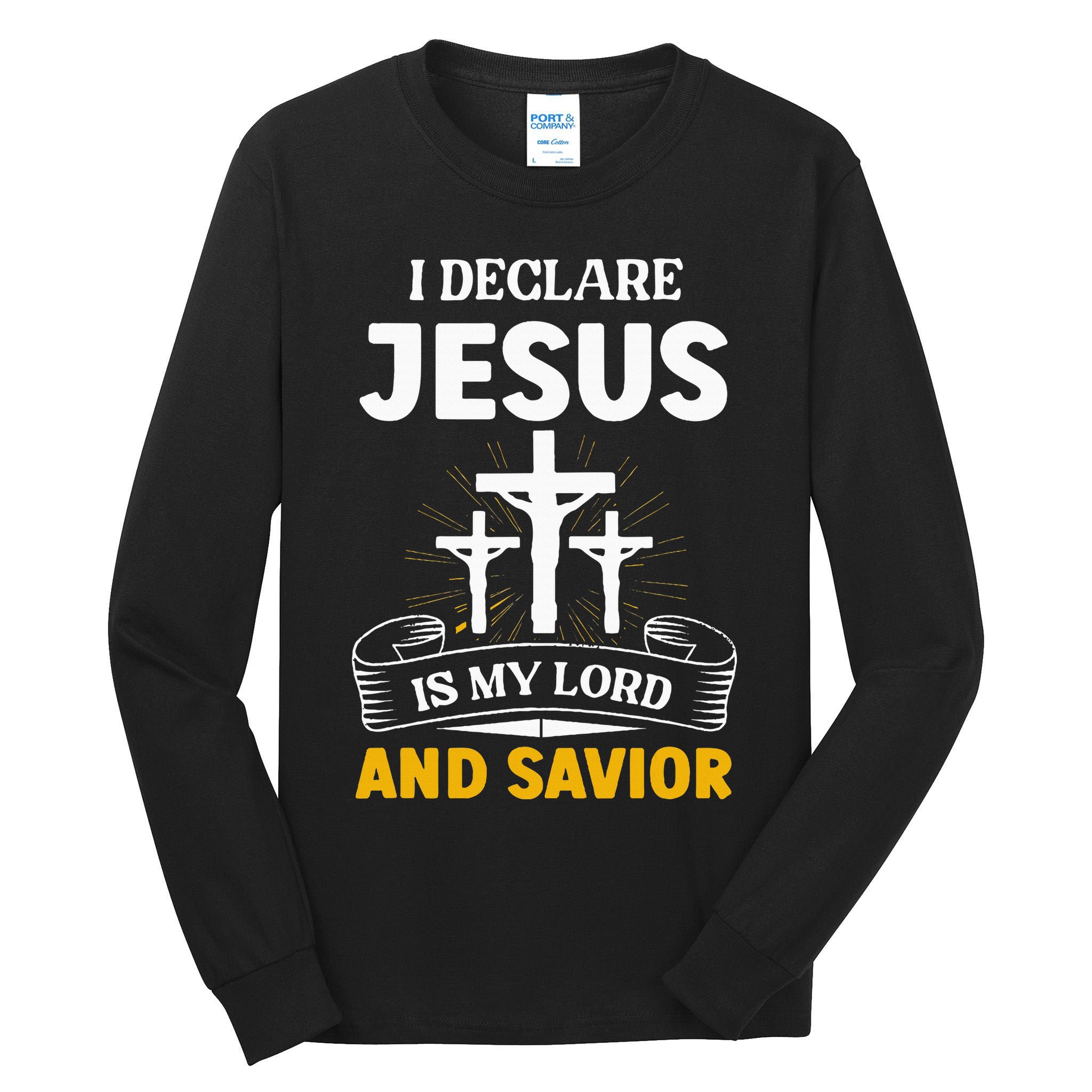 Religious Bible Church Jesus Is My Lord And Savior Tall Long Sleeve T-Shirt
