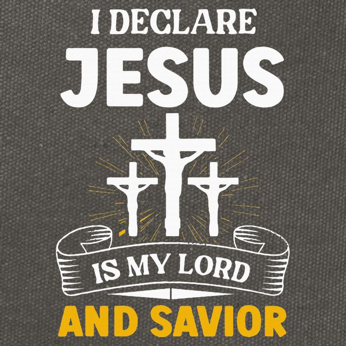 Religious Bible Church Jesus Is My Lord And Savior Cotton Canvas Backpack