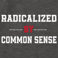 Radicalized By Common Sense Truth Logic And Free Thinkin Vector Backpack