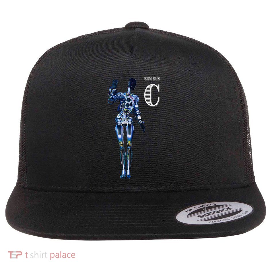 Robot Bumble C Premium Flat Bill Trucker Hat