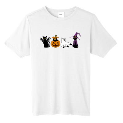 Retro Black Cat Halloween Pumpkin Costume Tall Fusion ChromaSoft Performance T-Shirt