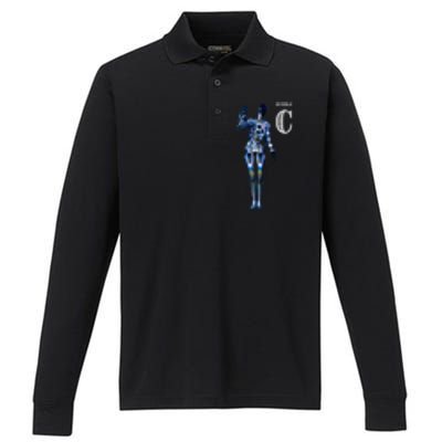 Robot Bumble C Performance Long Sleeve Polo