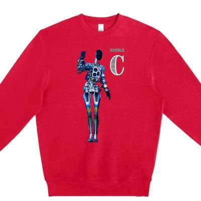 Robot Bumble C Premium Crewneck Sweatshirt