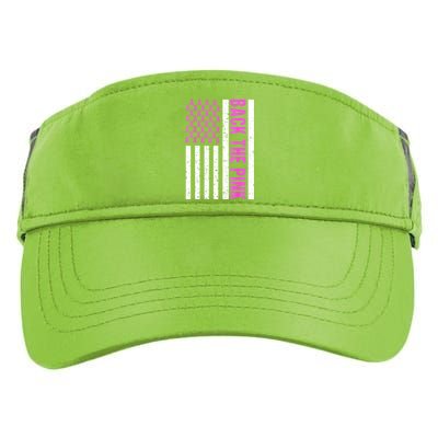 Ribbon Breast Cancer Awareness Flag Gift Adult Drive Performance Visor