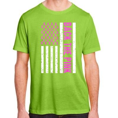 Ribbon Breast Cancer Awareness Flag Gift Adult ChromaSoft Performance T-Shirt