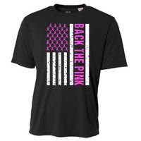 Ribbon Breast Cancer Awareness Flag Gift Cooling Performance Crew T-Shirt