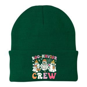 Retro Boohavior Crew Behavior Analyst Halloween Aba Rbt Knit Cap Winter Beanie