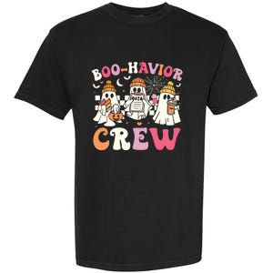 Retro Boohavior Crew Behavior Analyst Halloween Aba Rbt Garment-Dyed Heavyweight T-Shirt