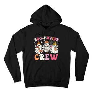 Retro Boohavior Crew Behavior Analyst Halloween Aba Rbt Hoodie