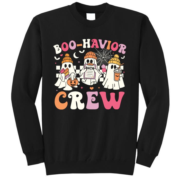 Retro Boohavior Crew Behavior Analyst Halloween Aba Rbt Sweatshirt