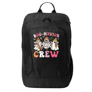 Retro Boohavior Crew Behavior Analyst Halloween Aba Rbt City Backpack