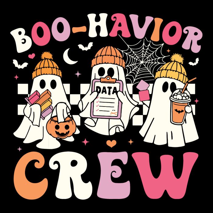 Retro Boohavior Crew Behavior Analyst Halloween Aba Rbt Daily Commute Backpack