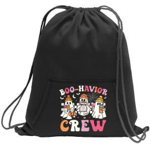 Retro Boohavior Crew Behavior Analyst Halloween Aba Rbt Sweatshirt Cinch Pack Bag