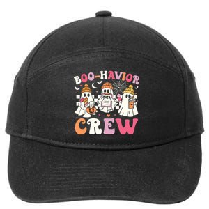 Retro Boohavior Crew Behavior Analyst Halloween Aba Rbt 7-Panel Snapback Hat