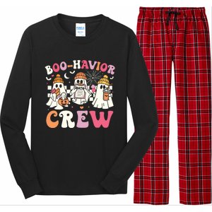 Retro Boohavior Crew Behavior Analyst Halloween Aba Rbt Long Sleeve Pajama Set