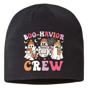 Retro Boohavior Crew Behavior Analyst Halloween Aba Rbt Sustainable Beanie