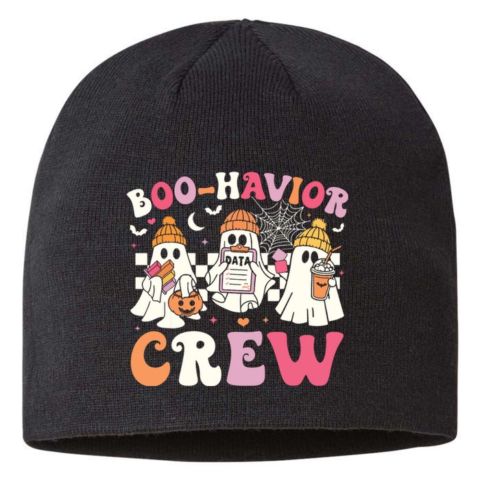 Retro Boohavior Crew Behavior Analyst Halloween Aba Rbt Sustainable Beanie