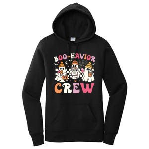 Retro Boohavior Crew Behavior Analyst Halloween Aba Rbt Women's Pullover Hoodie