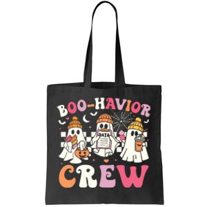 Retro Boohavior Crew Behavior Analyst Halloween Aba Rbt Tote Bag