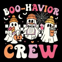 Retro Boohavior Crew Behavior Analyst Halloween Aba Rbt Mousepad