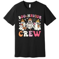 Retro Boohavior Crew Behavior Analyst Halloween Aba Rbt Premium T-Shirt